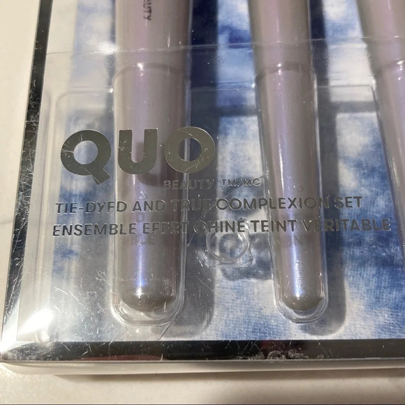 QUO  Makeup Brush Set Tie-Dyed & True Complexion Set of 4 NWT - Picture 5 of 5